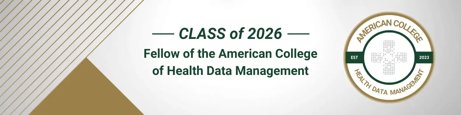 Class of 2026 - American College Health Data Management