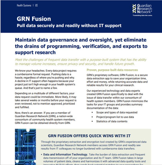 GRN Fusion factsheet