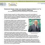 Greenwood Genetic Center Joins Guardian Research Network, Inc.® to Enhance Genetic Research Nationwide